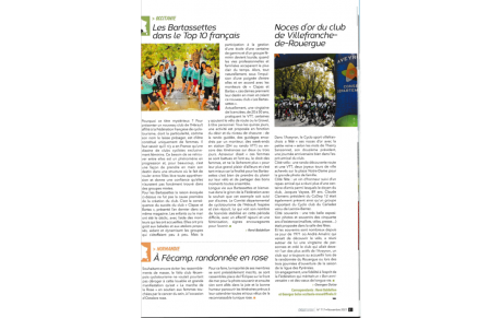 ARTICLE REVUE CYCLOTOURISME sur les 50 ANS du CSV 